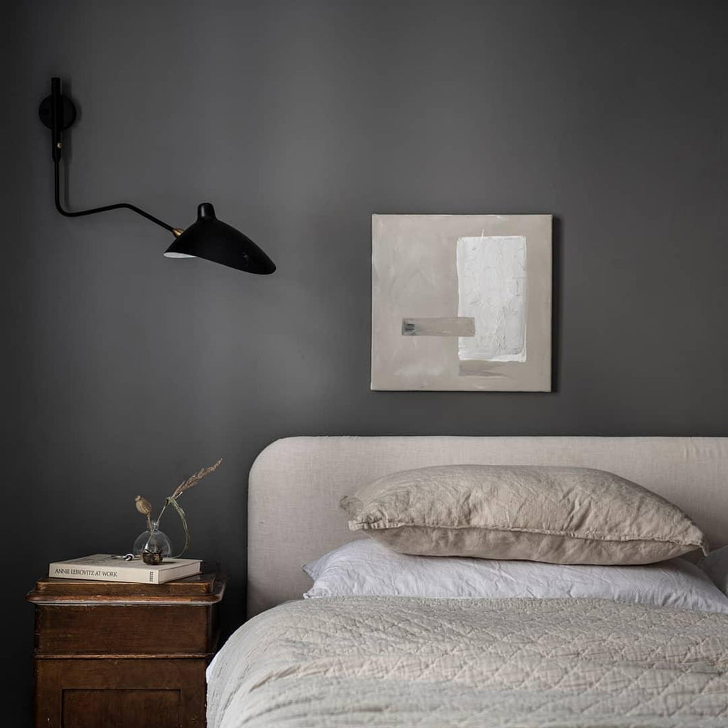 Applique murale moderne Ems en Métal, Aluminium, Laiton Noir