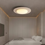 Plafonnier moderne Orion en Travertin jaune et blanc