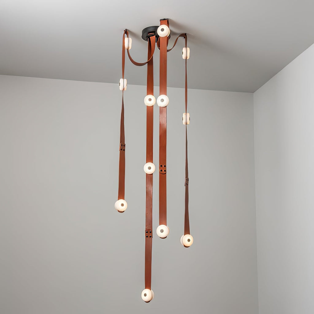 Suspension moderne Kori en Albâtre marron