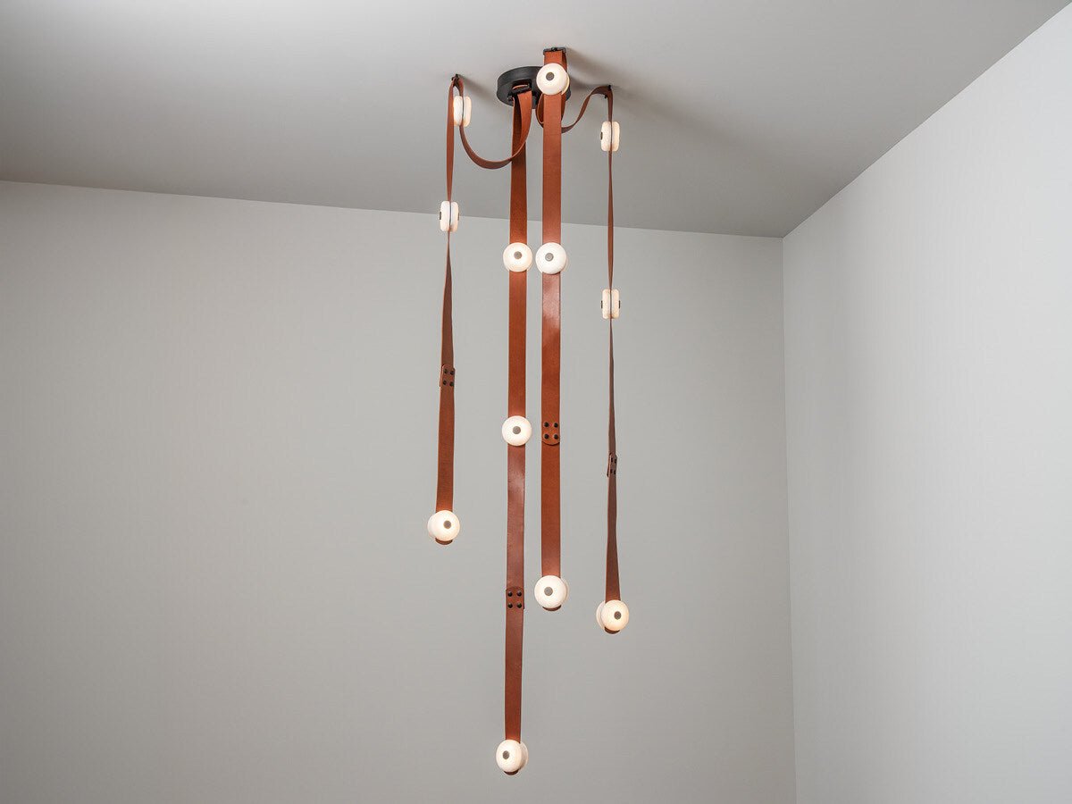 Suspension moderne Kori en Albâtre marron