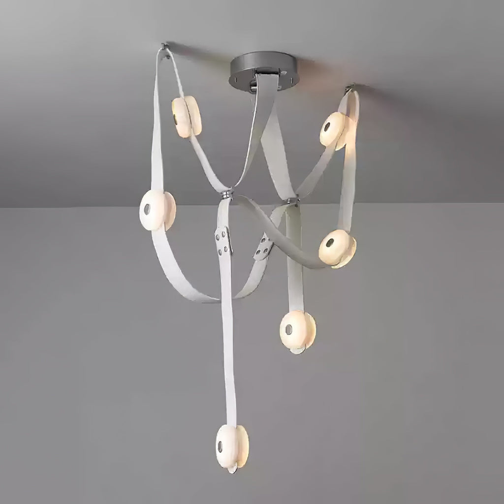 Suspension moderne Kori en Albâtre marron