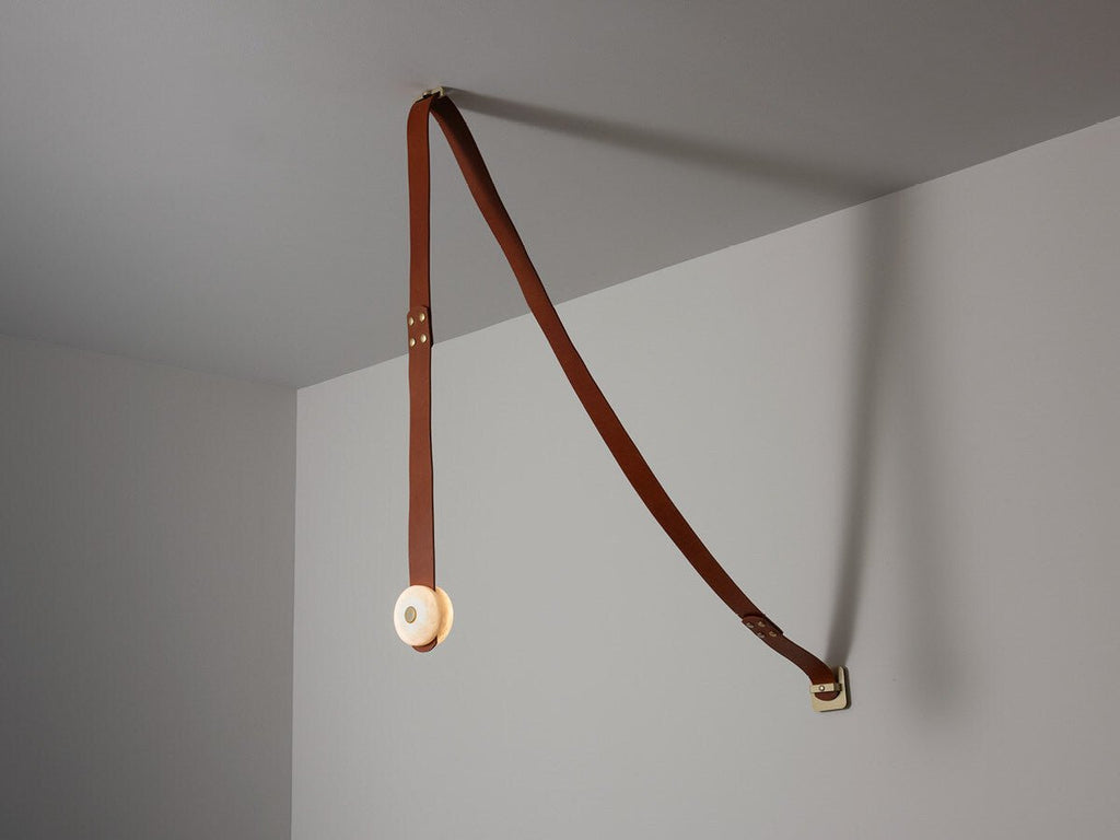 Suspension moderne Kori en Albâtre marron