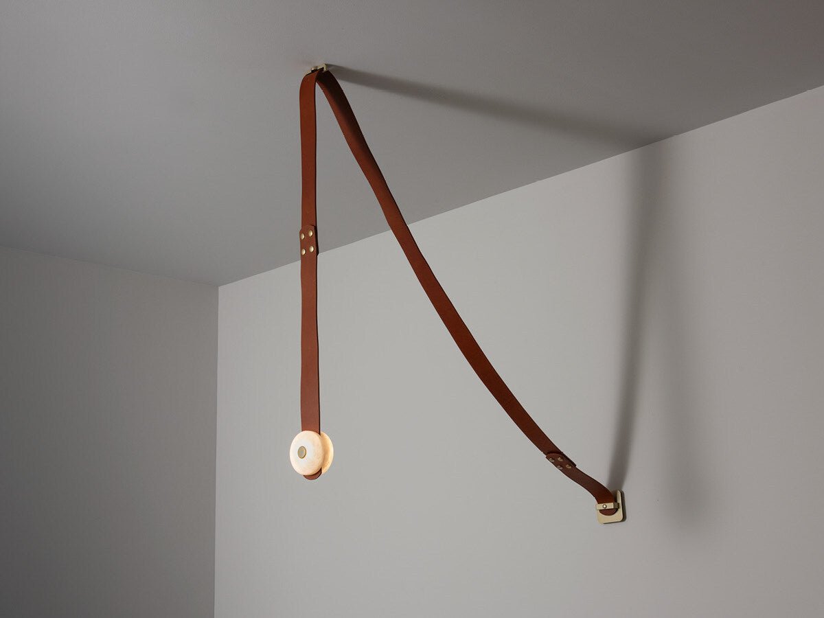 Suspension moderne Kori en Albâtre marron