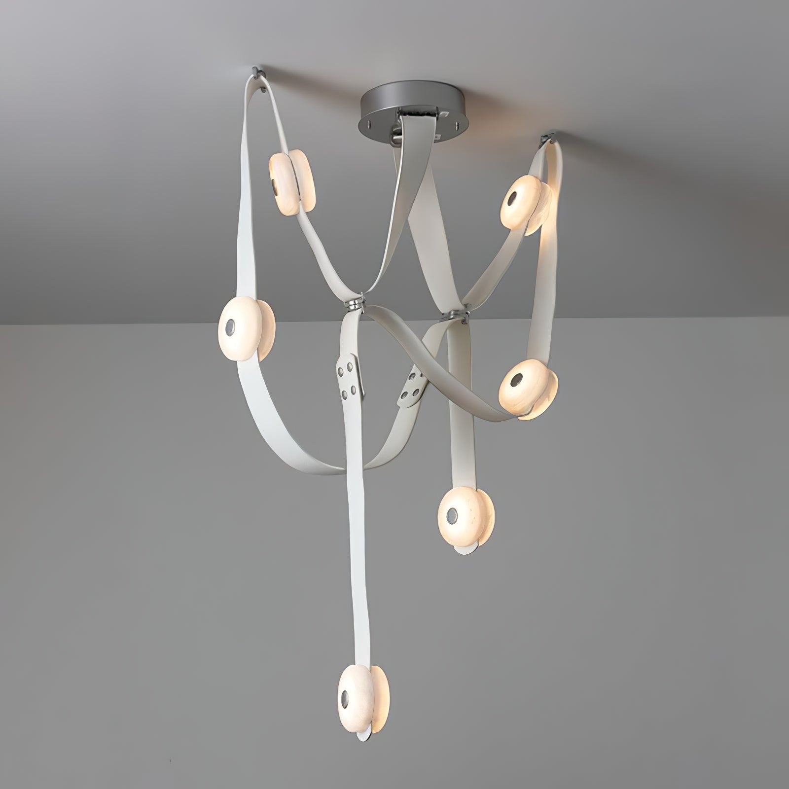 Suspension moderne Kori en Albâtre marron