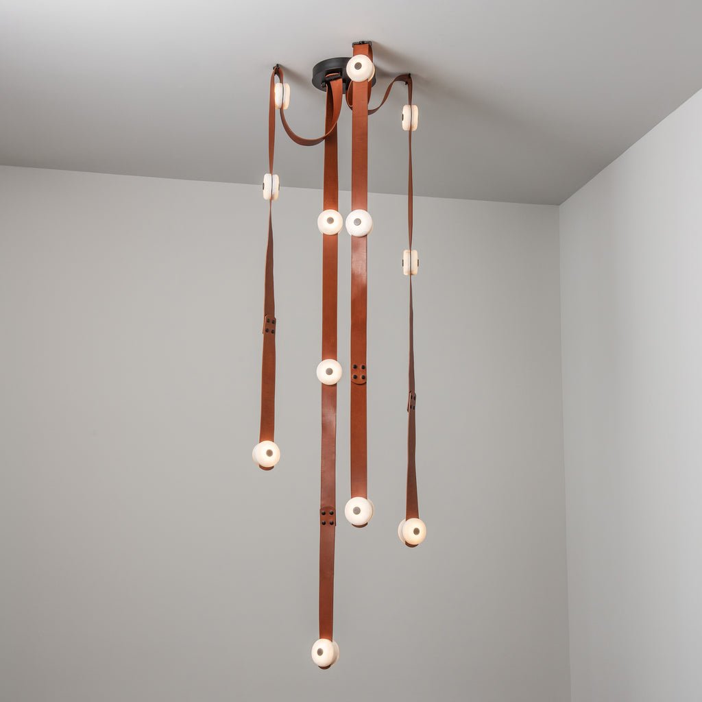 Suspension moderne Kori en Albâtre marron