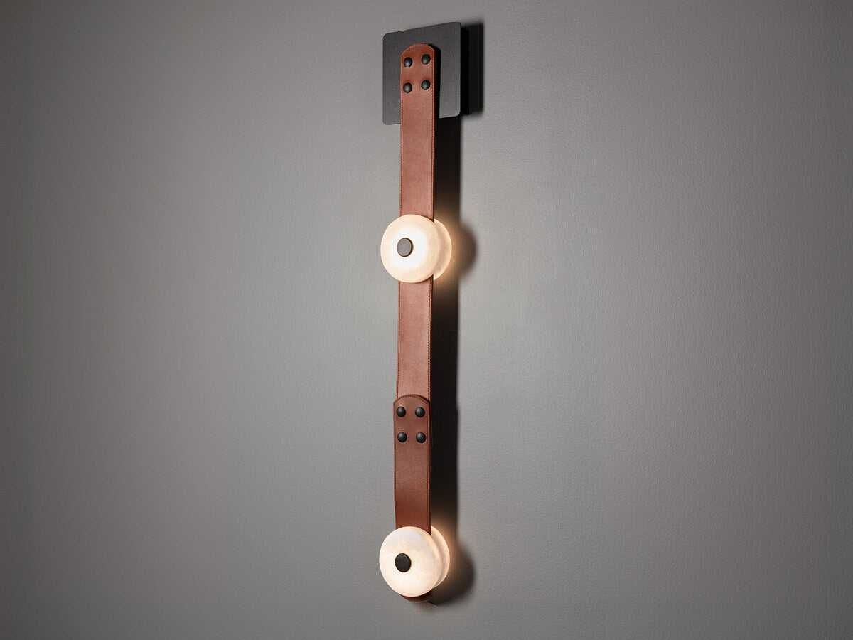 Suspension moderne Kori en Albâtre marron