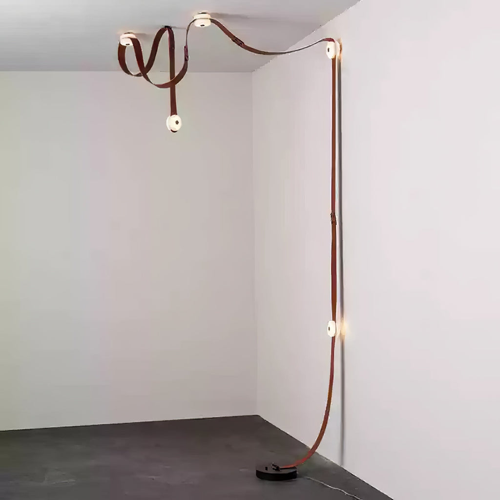 Suspension moderne Kori en Albâtre marron