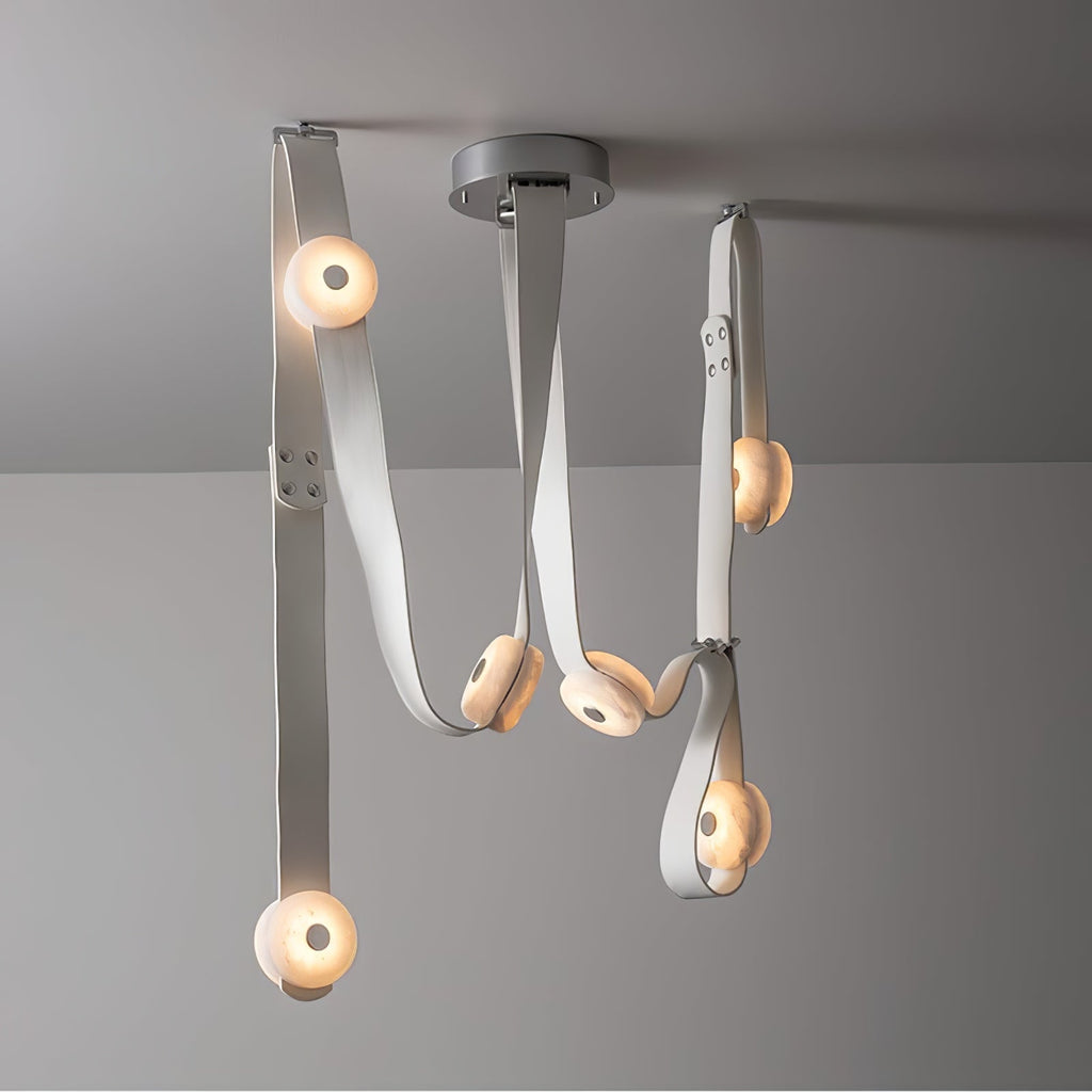 Suspension moderne Kori en Albâtre marron