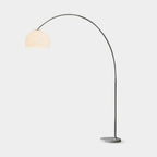 Lampadaire industriel Karle en Marbre chrome