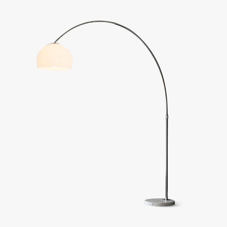 Lampadaire industriel Karle en Marbre chrome