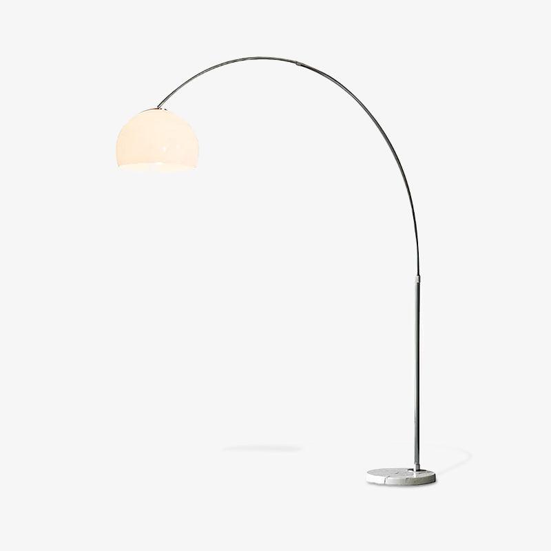 Lampadaire industriel Karle en Marbre chrome