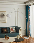 Lampadaire industriel Karle en Marbre chrome