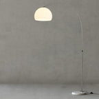 Lampadaire industriel Karle en Marbre chrome