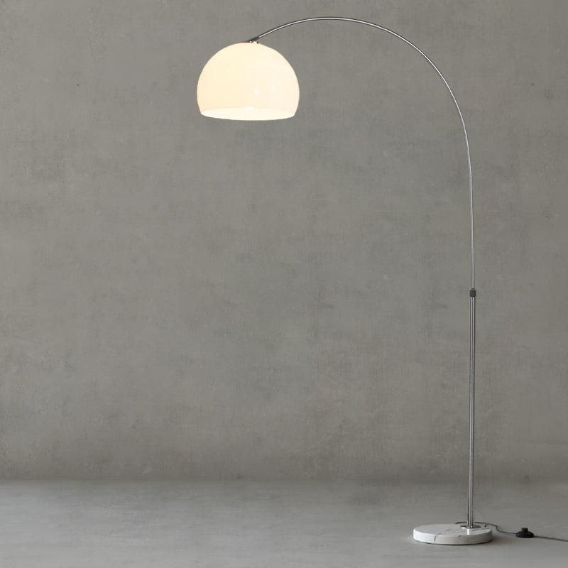 Lampadaire industriel Karle en Marbre chrome