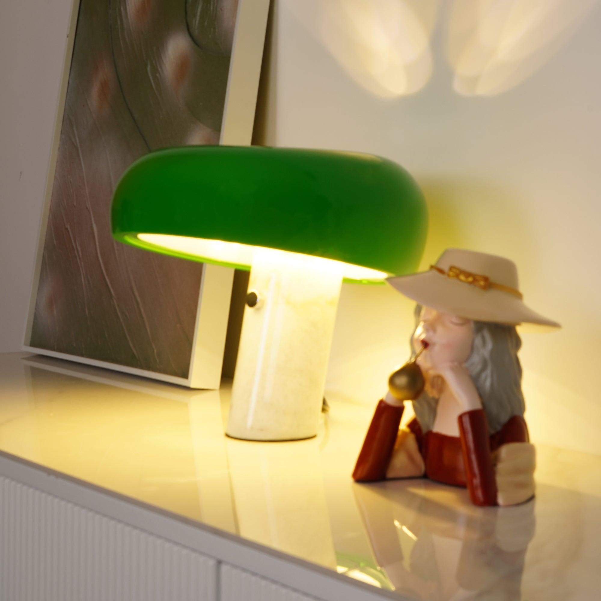 Lampe à poser moderne Kasper en Marbre Vert