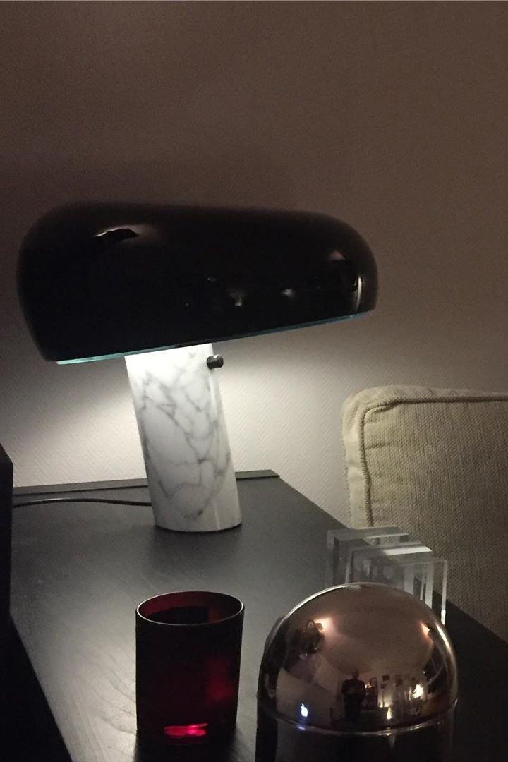 Lampe à poser moderne Kasper en Marbre Blanc