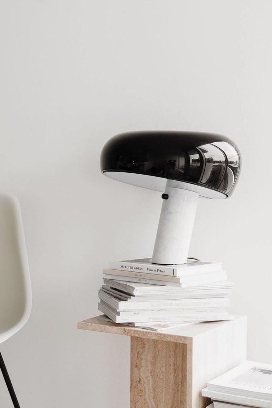 Lampe à poser moderne Kasper en Marbre Blanc