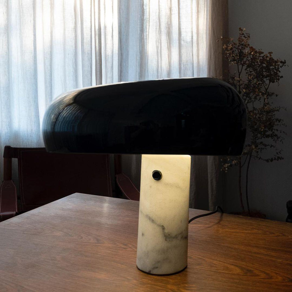 Lampe à poser moderne Kasper en Marbre Blanc