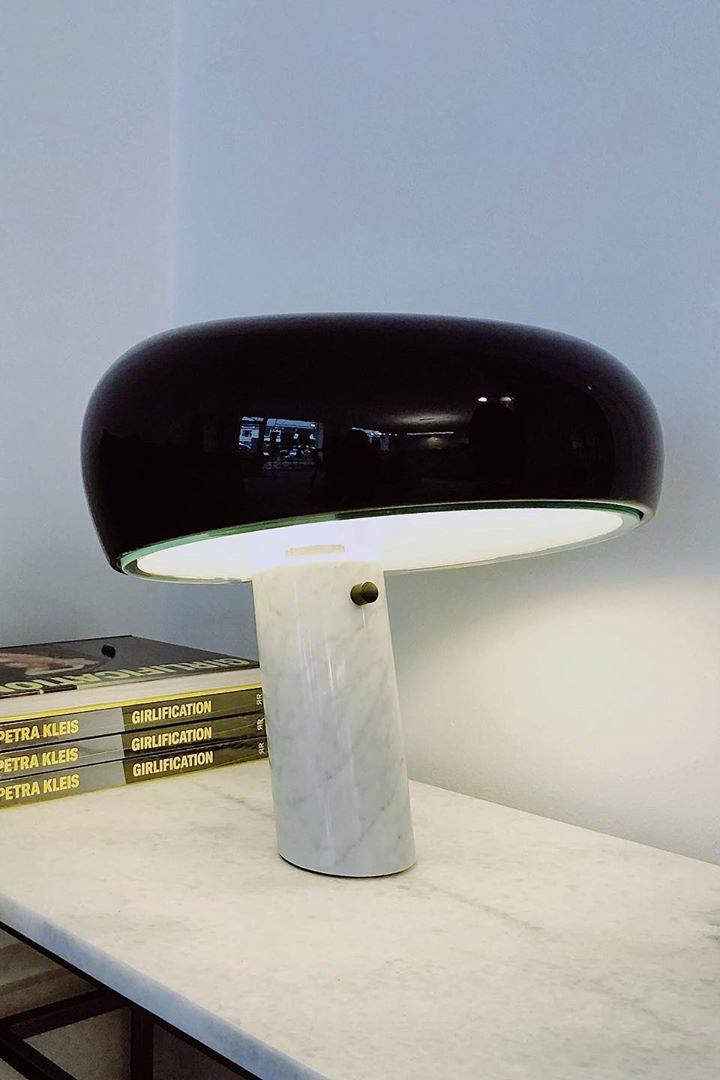 Lampe à poser moderne Kasper en Marbre Blanc