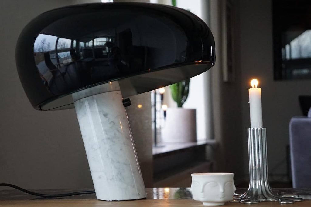 Lampe à poser moderne Kasper en Marbre Blanc