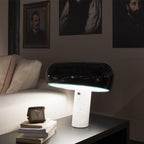 Lampe à poser moderne Kasper en Marbre Blanc