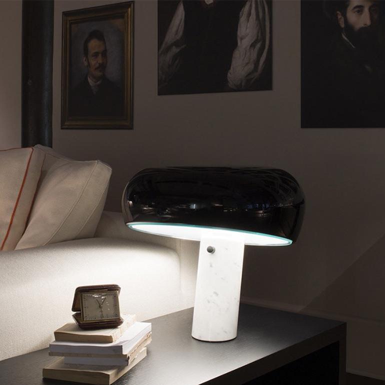 Lampe à poser moderne Kasper en Marbre Blanc