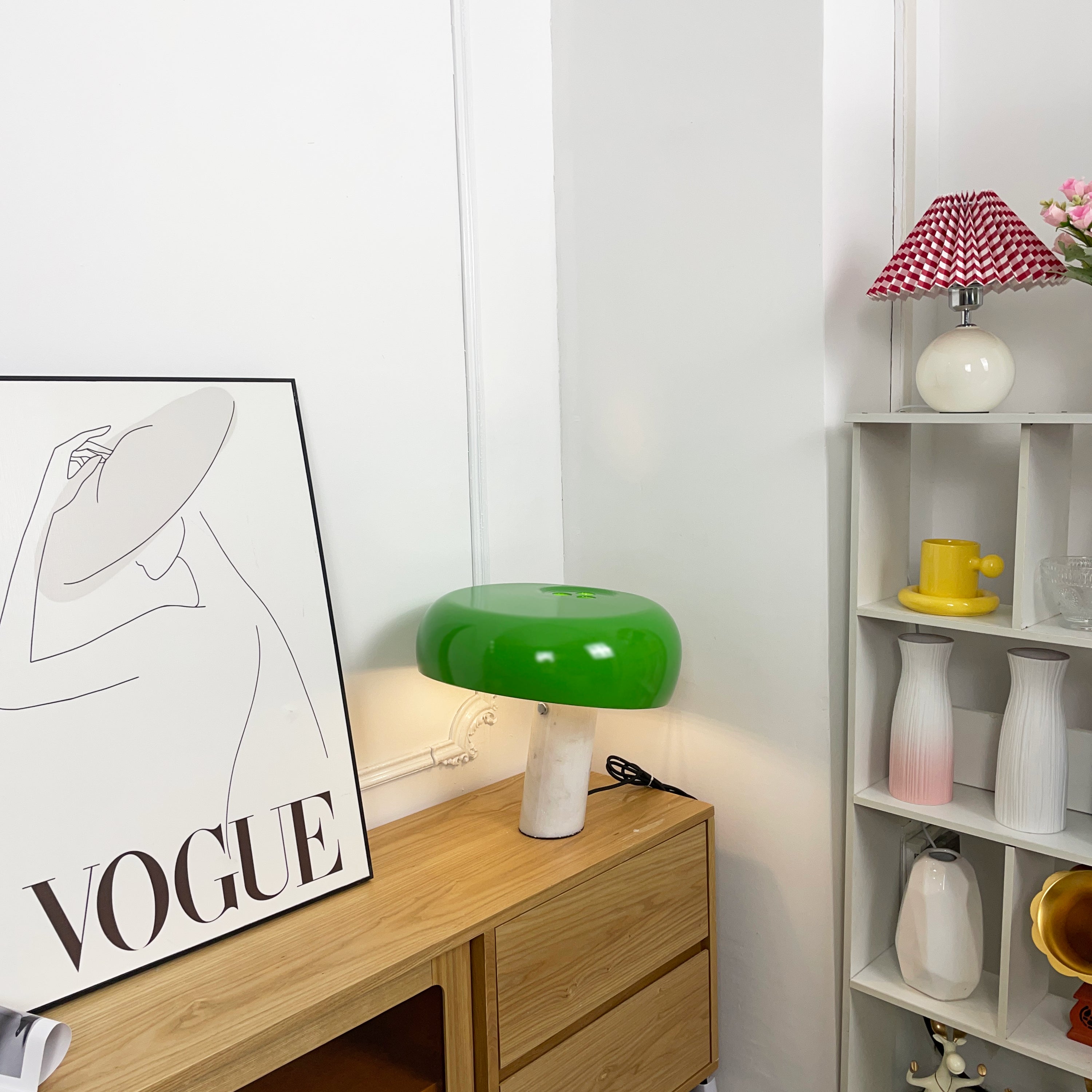 Lampe à poser moderne Kasper en Marbre Blanc