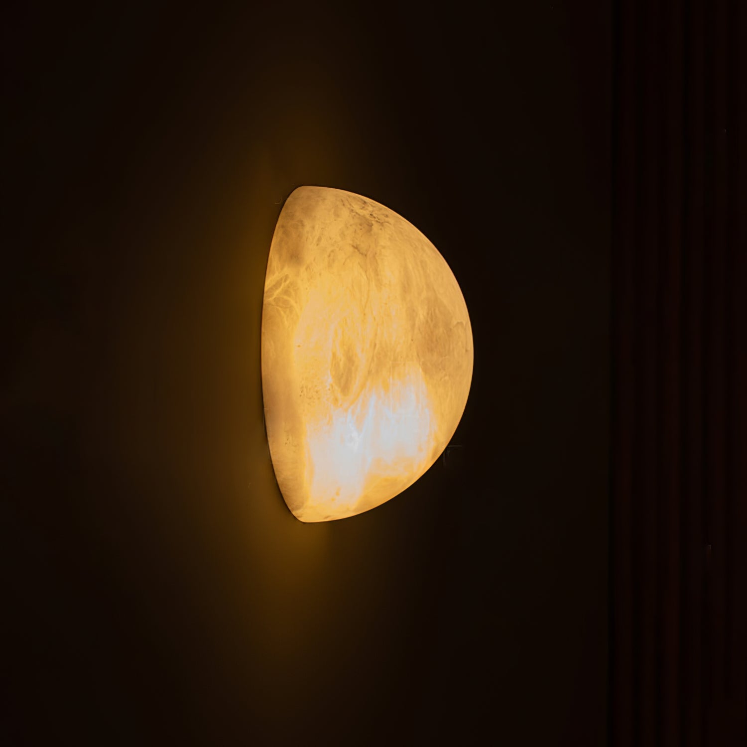 Applique murale moderne Hallam en Albâtre Blanc