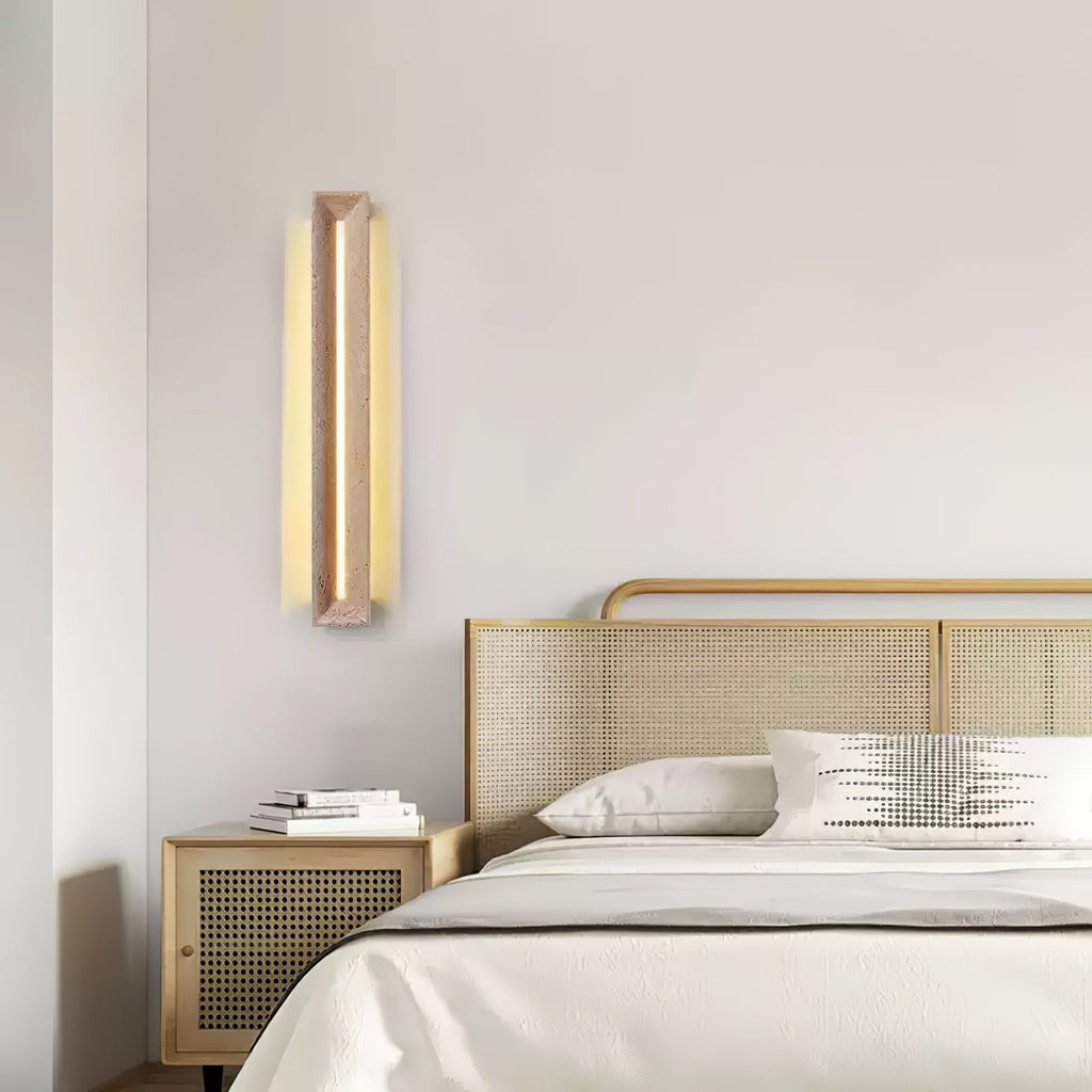 Applique murale moderne Emory en Travertin jaune