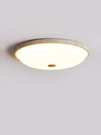 Plafonnier moderne Simen en Travertin jaune et blanc