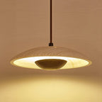 Suspension moderne Enrico en bois Noyer