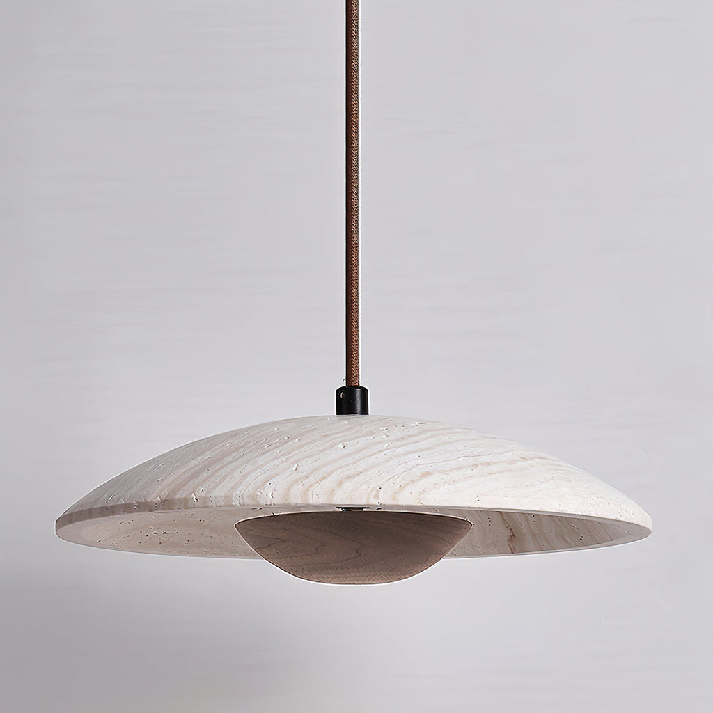 Suspension moderne Enrico en bois Noyer