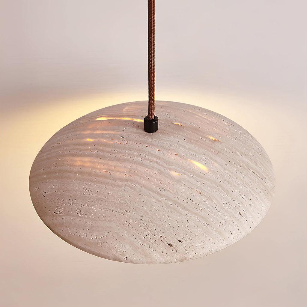 Suspension moderne Enrico en bois Noyer
