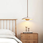 Suspension moderne Enrico en bois Noyer