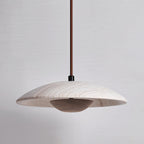 Suspension moderne Enrico en bois Noyer