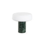 Lampe à poser moderne Byrne en Vert marbre et blanc