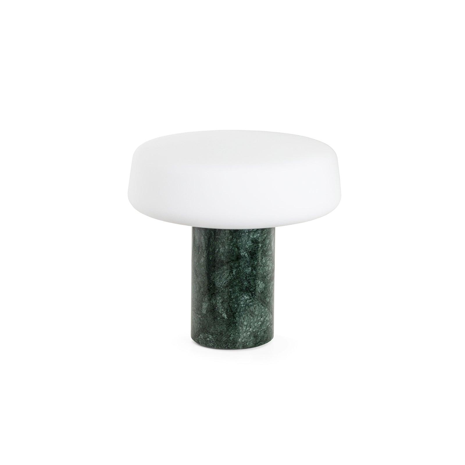 Lampe à poser moderne Byrne en Blanc marbre et blanc