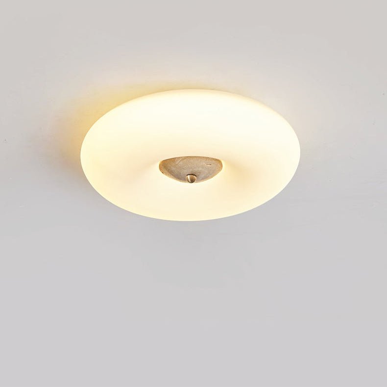 Plafonnier moderne Ewen en Travertin jaune
