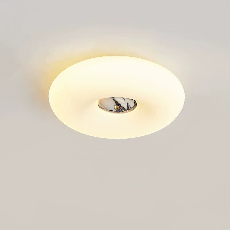 Plafonnier moderne Ewen en Travertin Bulgari violet