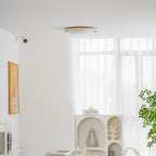 Plafonnier moderne Aslak en Travertin jaune et blanc