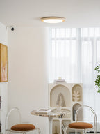 Plafonnier moderne Aslak en Travertin jaune et blanc