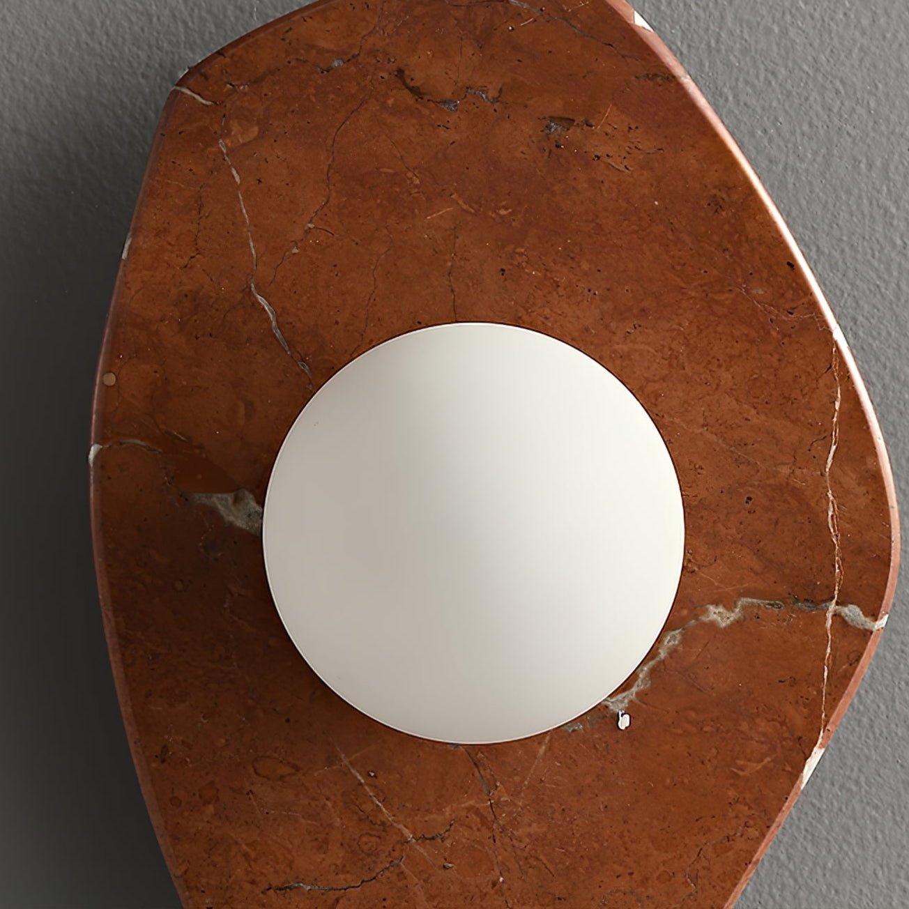 Applique murale moderne Aslak en pierre Beige