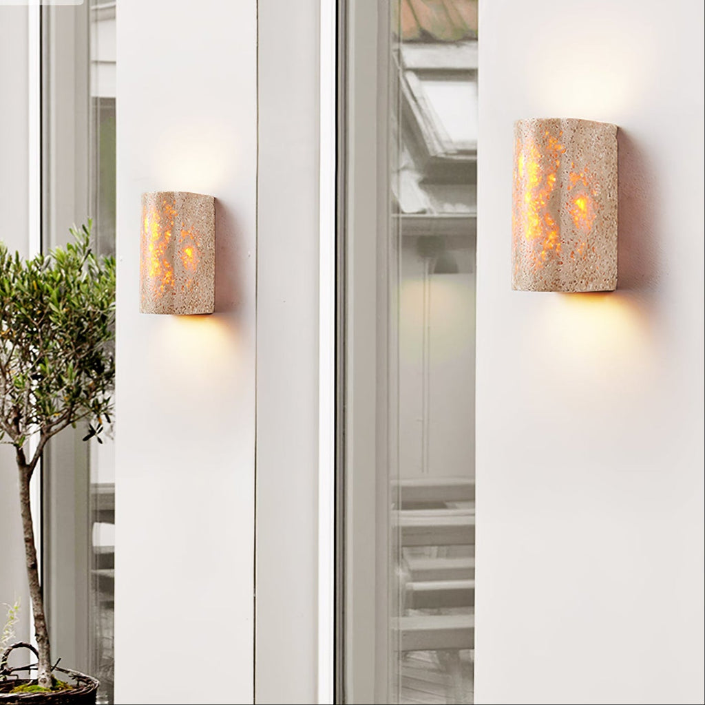 Applique murale moderne Graf en Travertin jaune