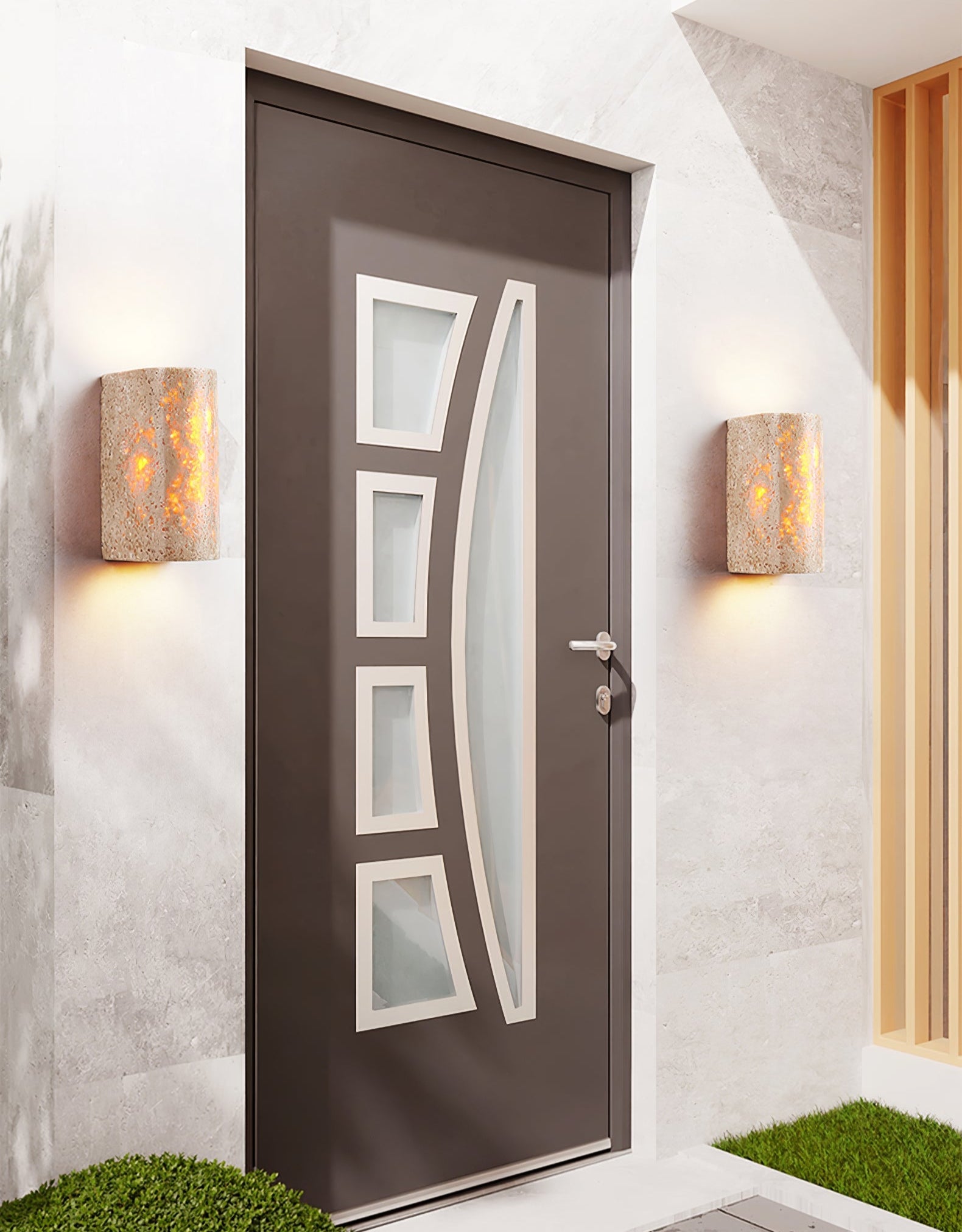 Applique murale moderne Graf en Travertin jaune