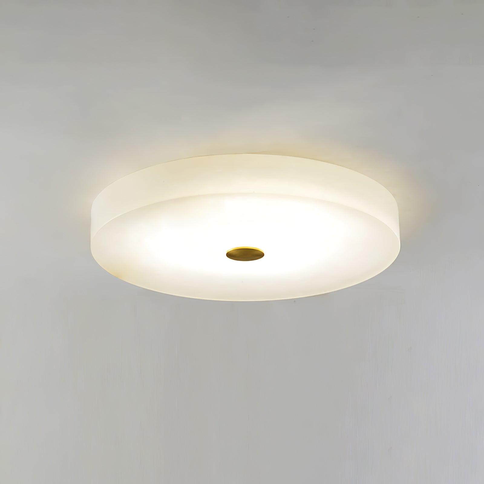 Plafonnier moderne Slate en Albâtre Blanc et noir