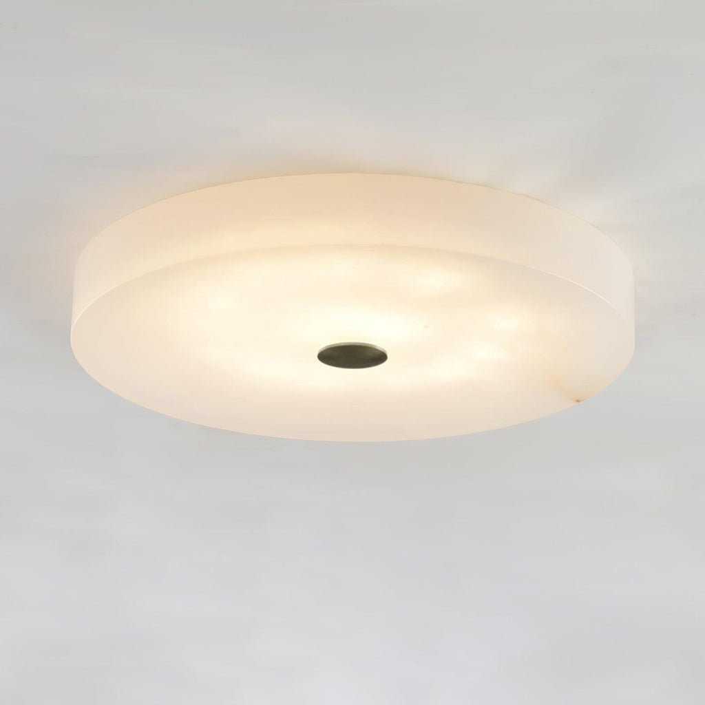 Plafonnier moderne Slate en Albâtre Blanc et noir