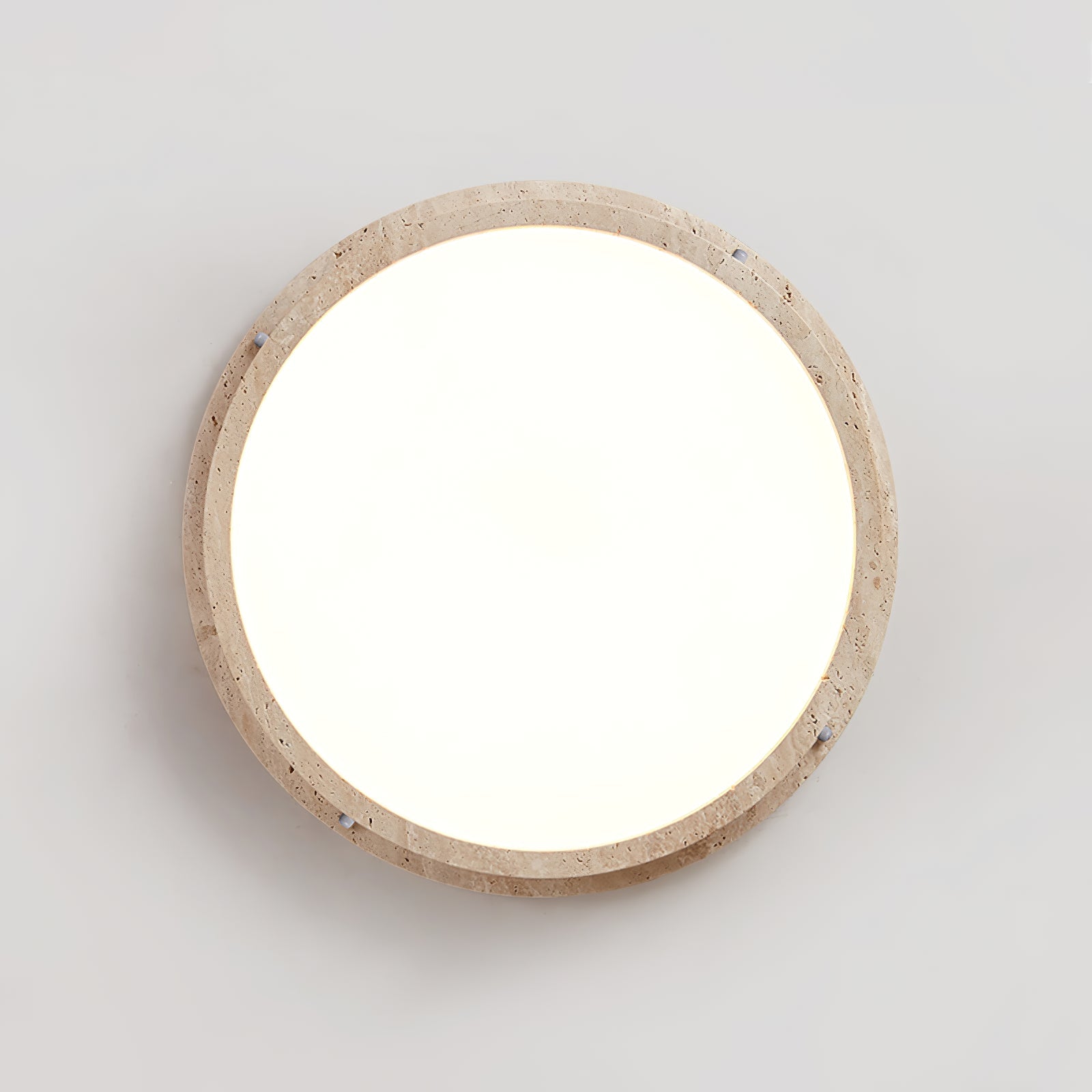 Plafonnier moderne Hero en Travertin jaune et blanc