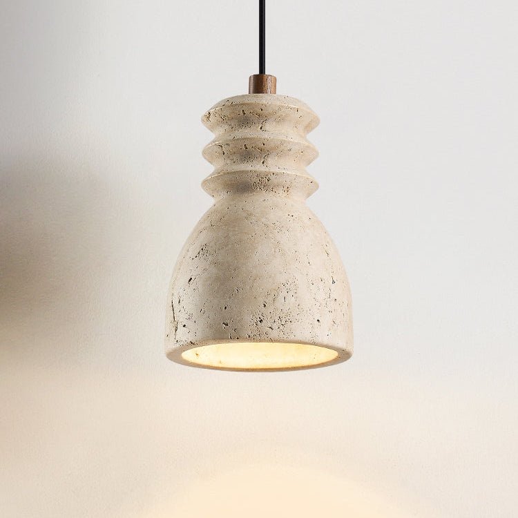 Suspension moderne Urban en Travertin jaune