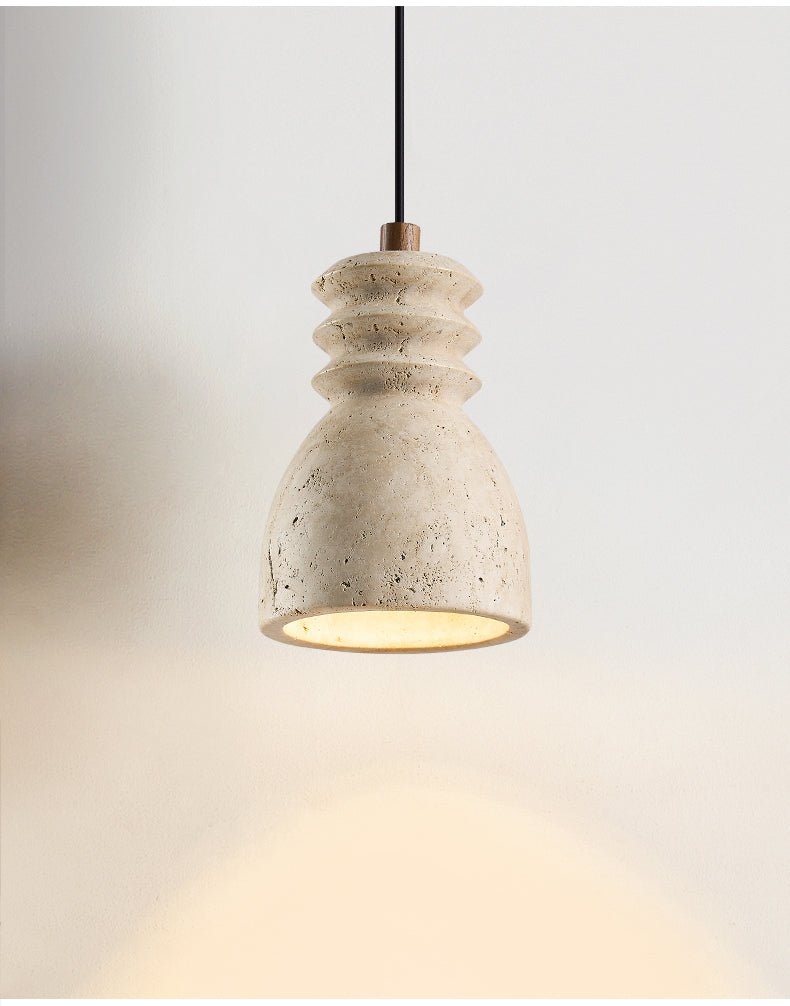 Suspension moderne Urban en Travertin jaune