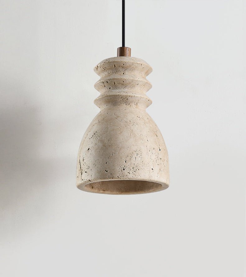 Suspension moderne Urban en Travertin jaune